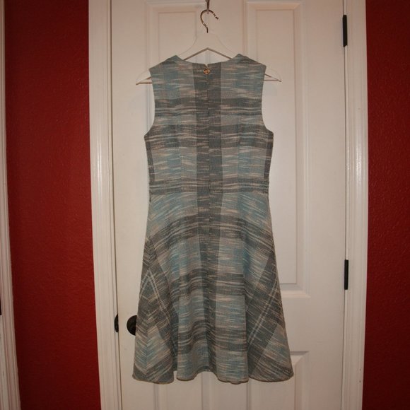 TOMMY HILFIGER Tweed Sleeveless Fit Flare Dress 6 - Picture 5 of 11
